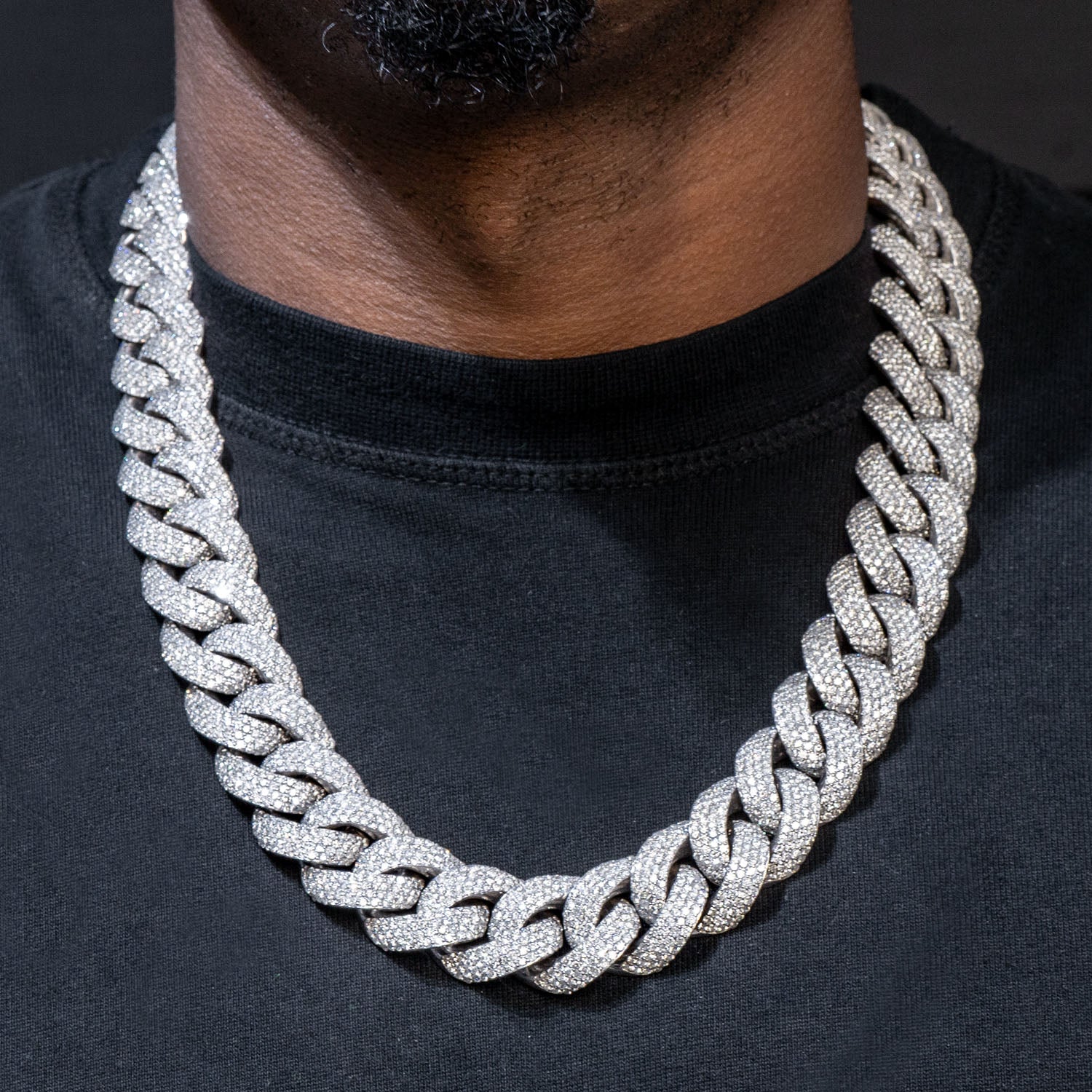 High End Jewelry Iced Out Diamond Miami Cuban Link Chain