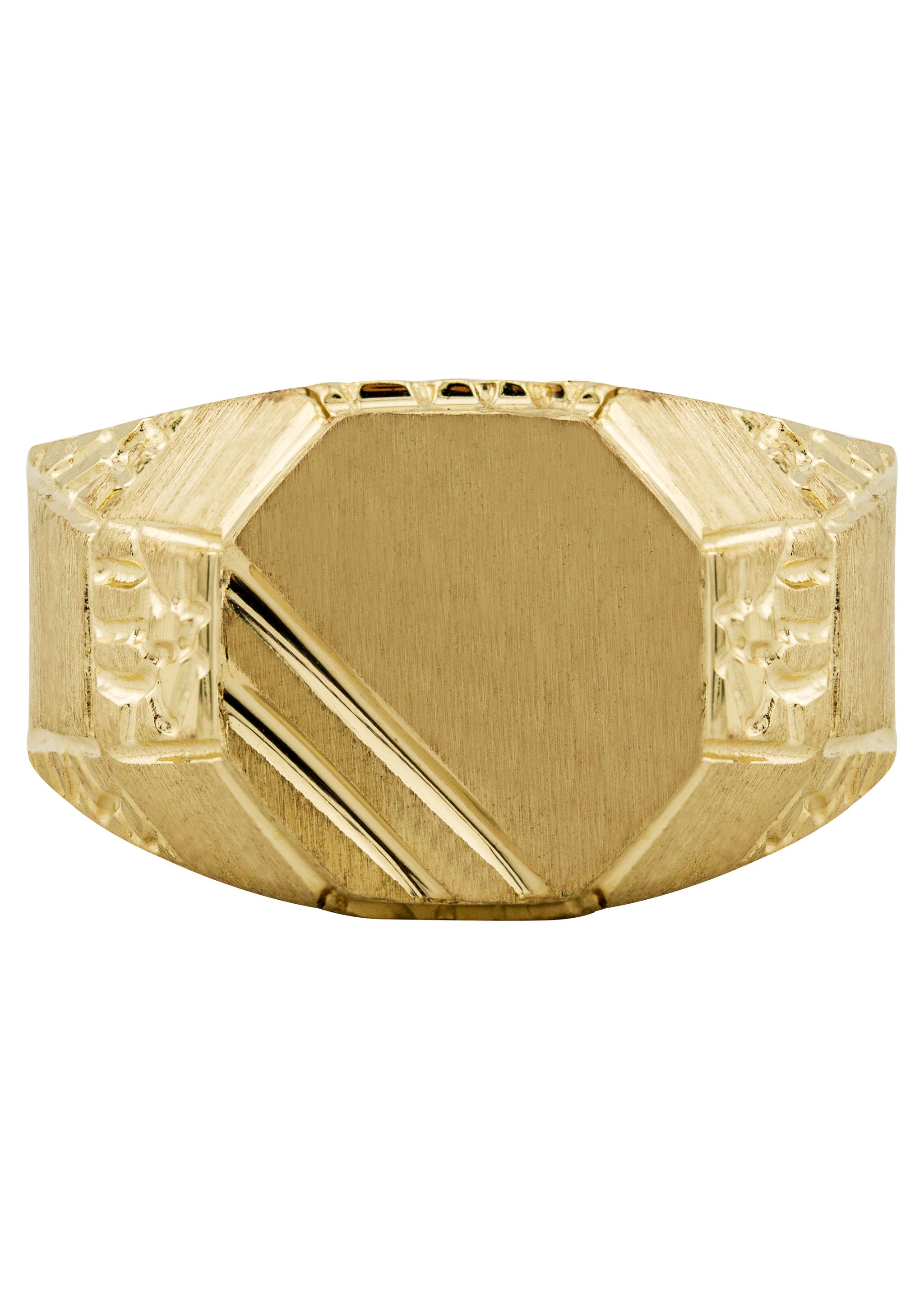 Mens Signet Ring 10K Gold Grams