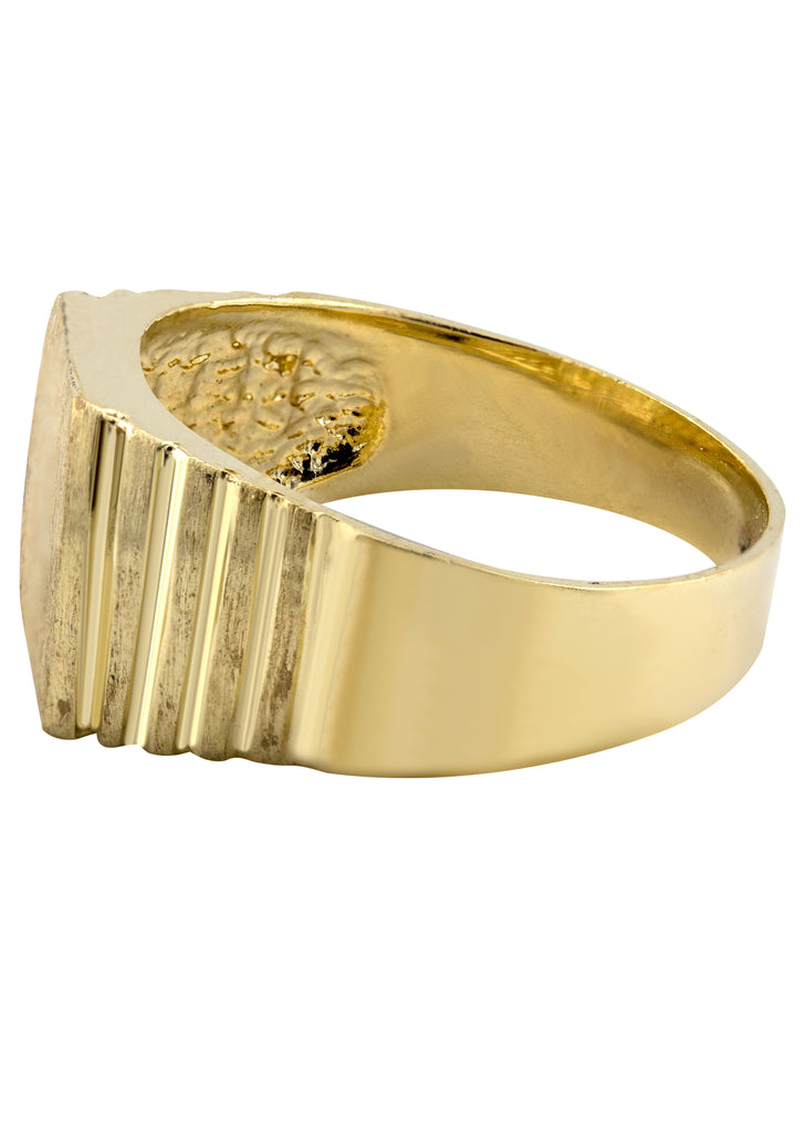 Mens Signet Ring - 10K Gold | 6 Grams