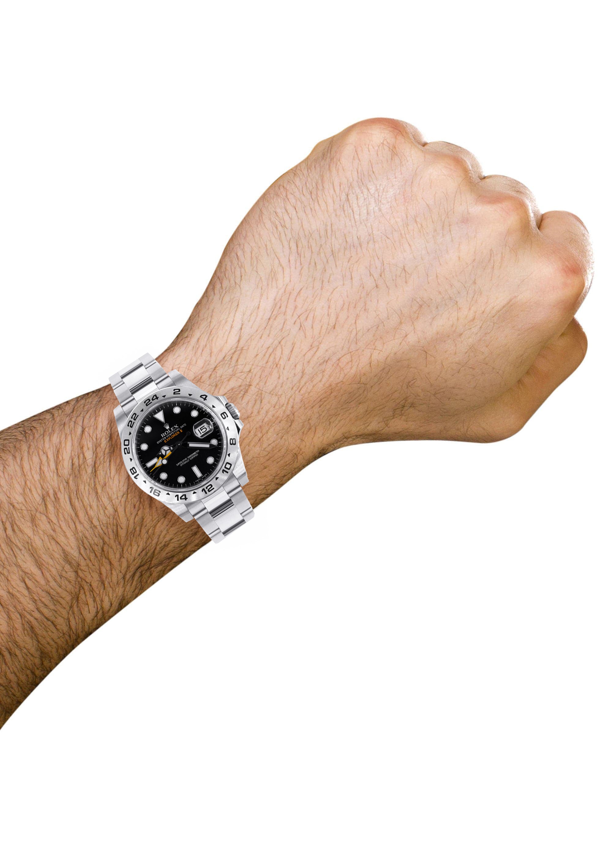 ROLEX EXPLORER II 42 MM | STEEL WATCH | OYSTER BAND | BLACK DIAL