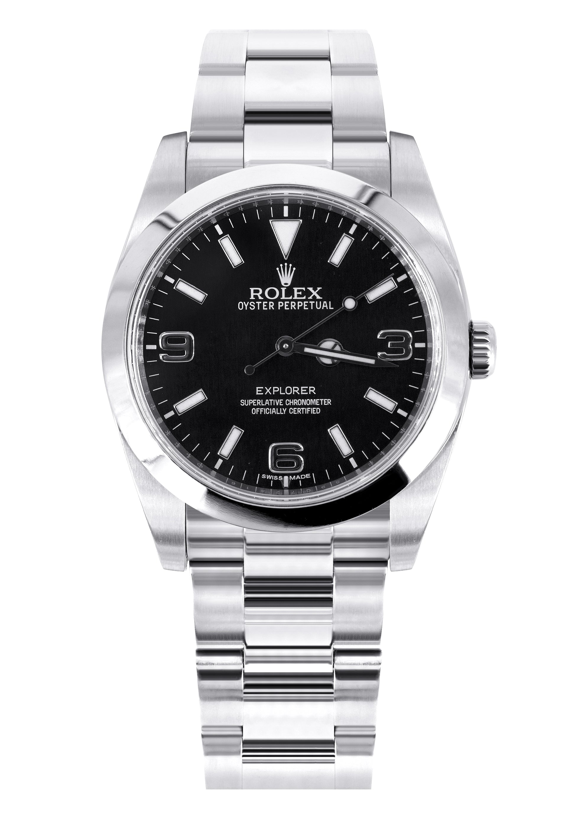 掛時計 Oyster Perpetual Explorer ROLEX EXPLORER 39 MM | STEEL WATCH | OYSTER BAND | BLACK DIAL