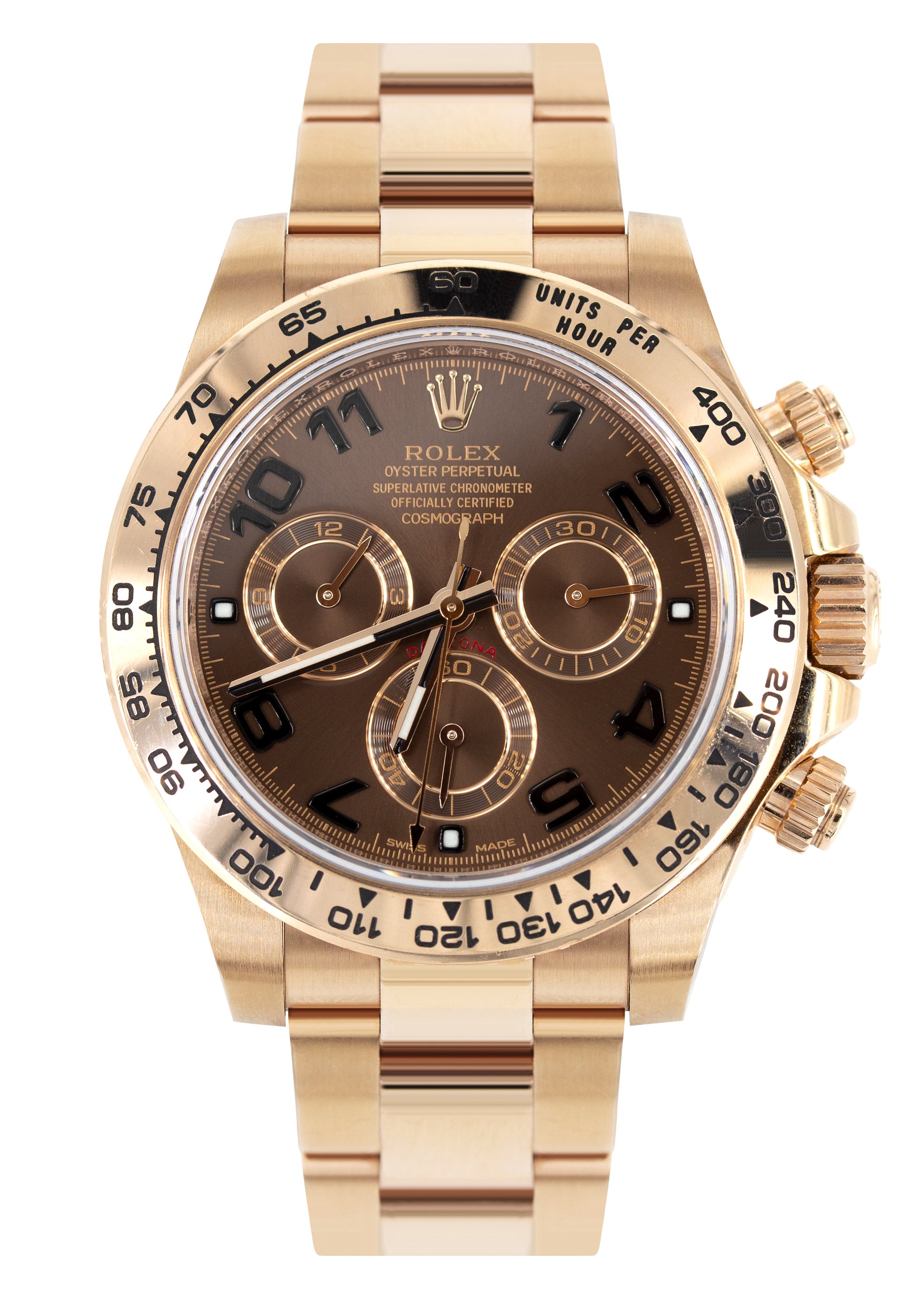 Watch Rolex Daytona Oro Rosa Quadrante Chocolate Daytona Oro