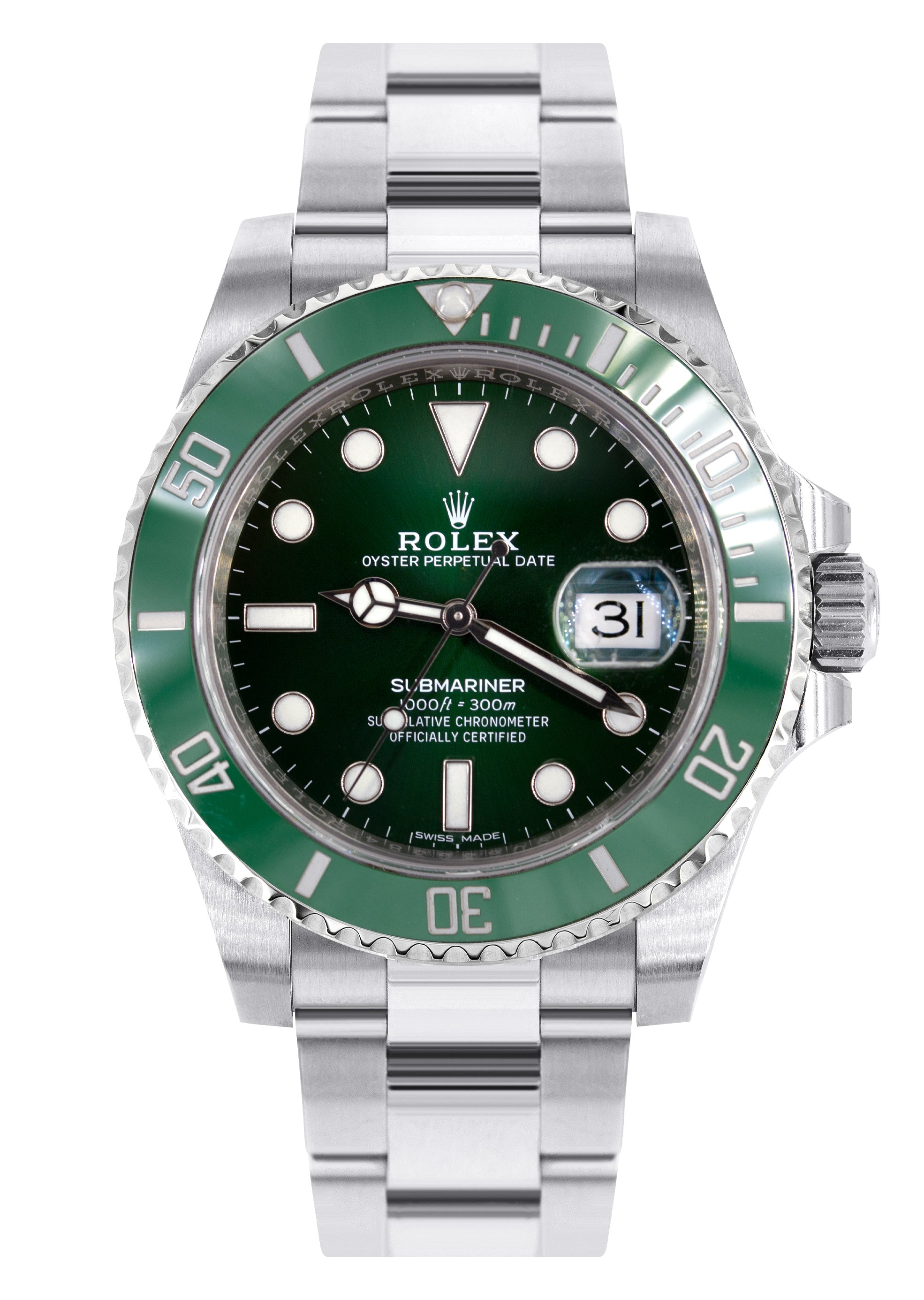 Rolex Submariner | Stainless Steel 116610LV | Green Dial | Green Ceram