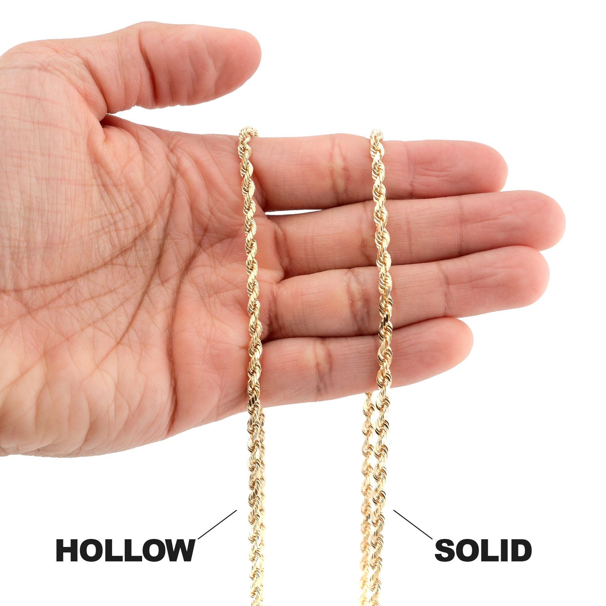 Rope Chain Necklace | 4MM Rope Chain | FrostNYC