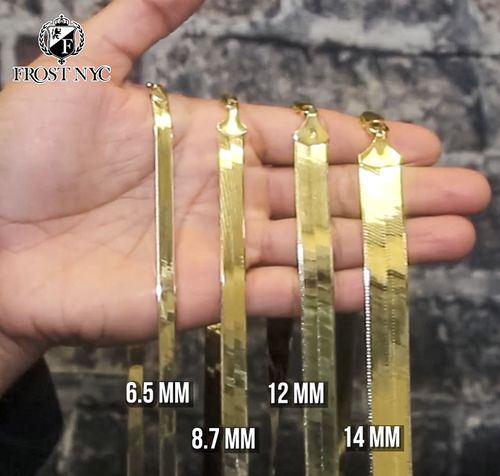 Herringbone gold 2025 chain mens