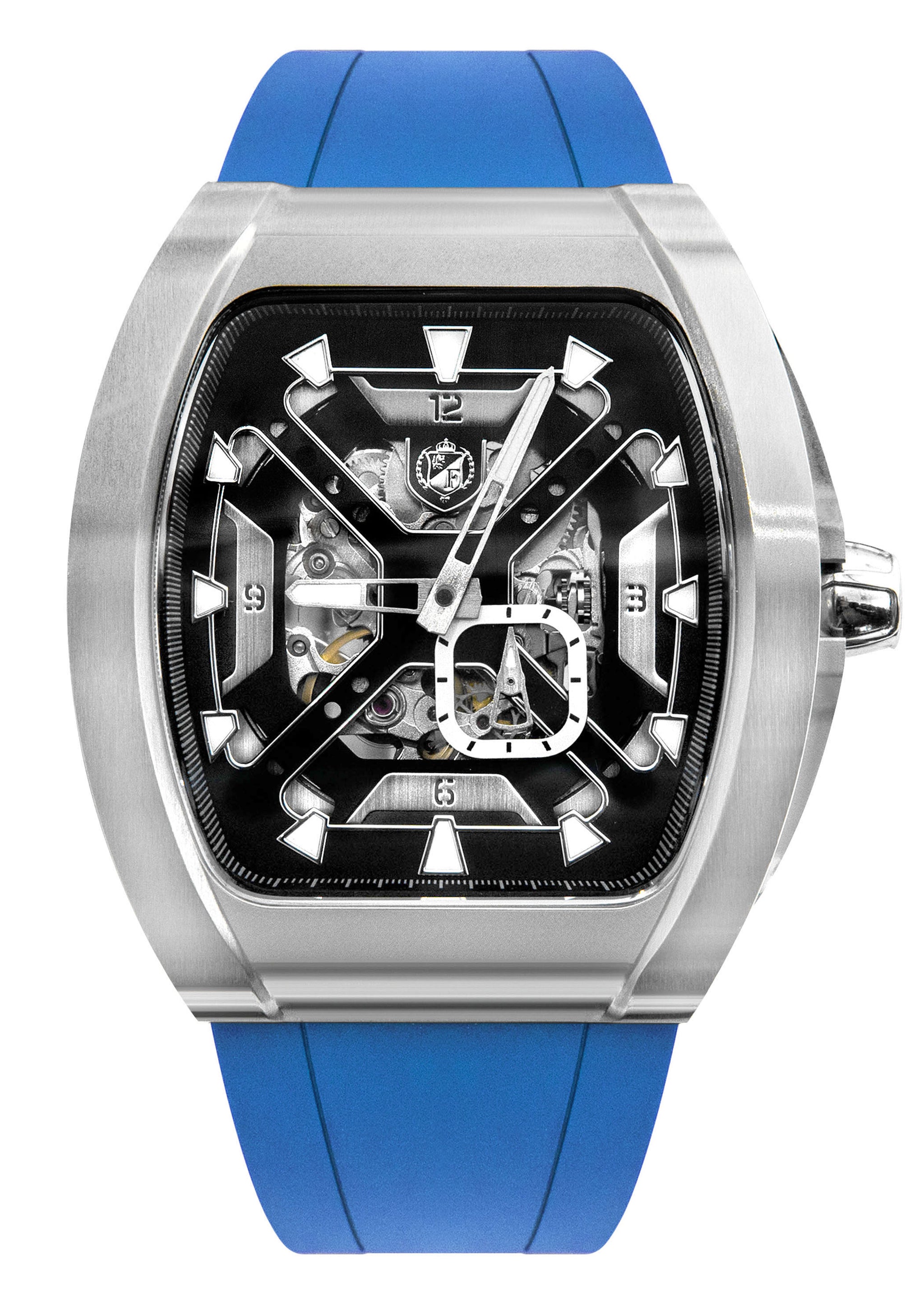 Frost NYC Mens Watch - Automatic Skeleton Stainless Steel Sport Watch
