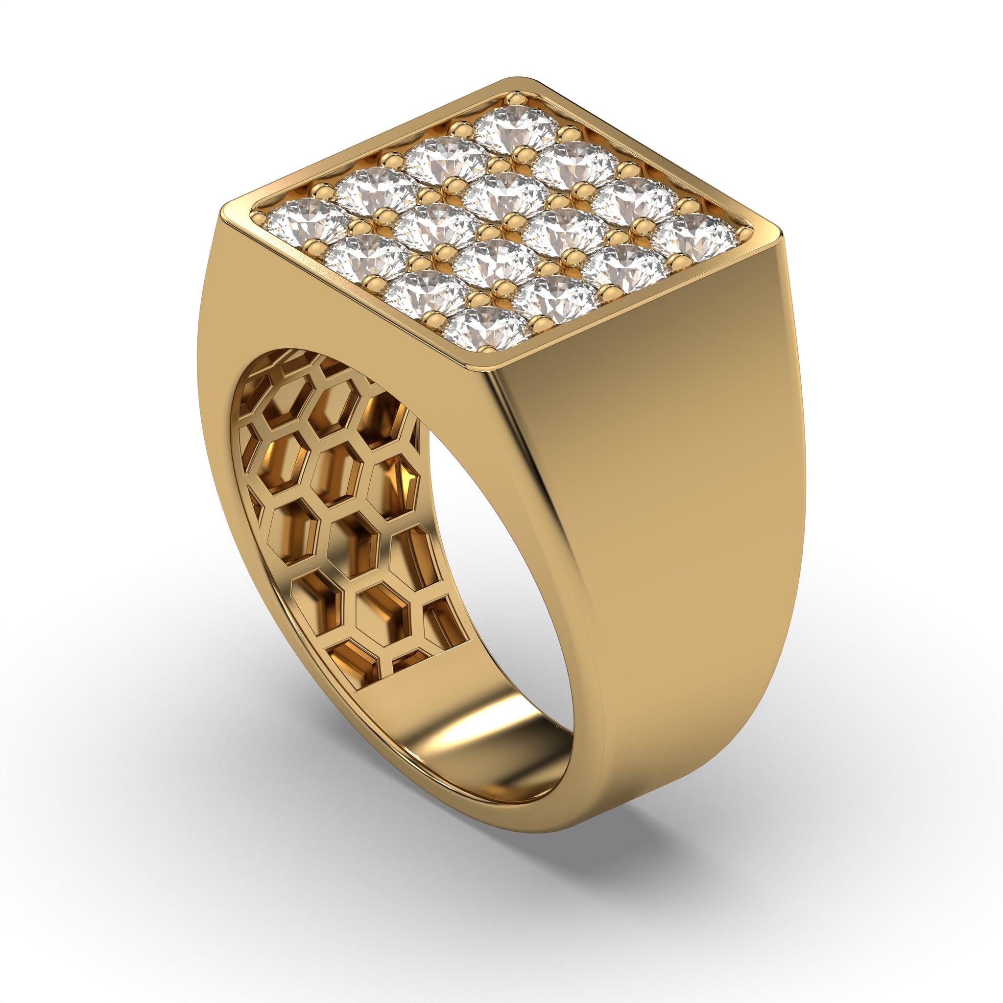 AABBCC様 Wedding Ring Gold Plated Men's Gold Stainless Steel Rings Natural