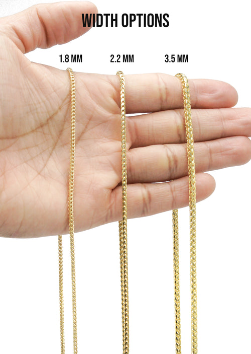 thumbnail image 2 of 1.5mm 14k Gold Finish 925 Sterling Silver Franco Chain Necklace - JewelryFresh 2 of 4