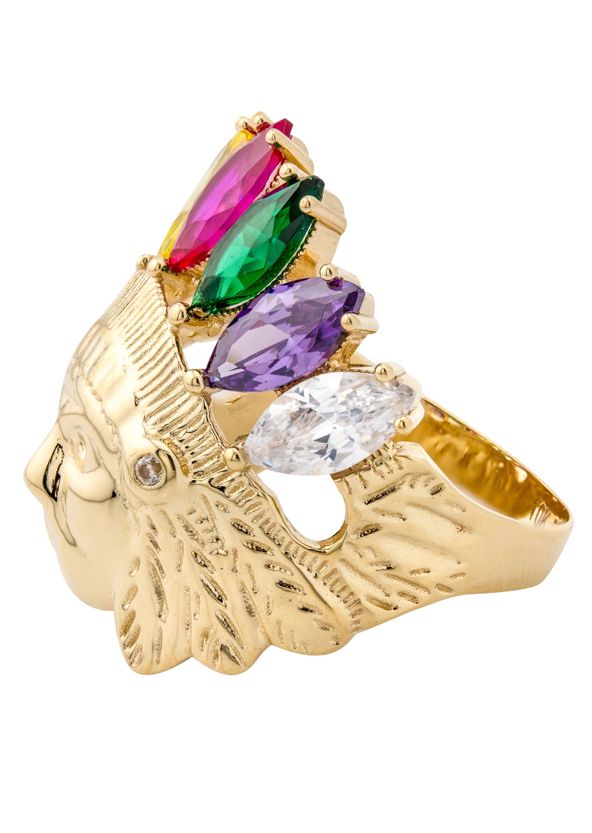 HTC Indian Chief Ring Massive Jewels25号 Men's Indian Chief Head