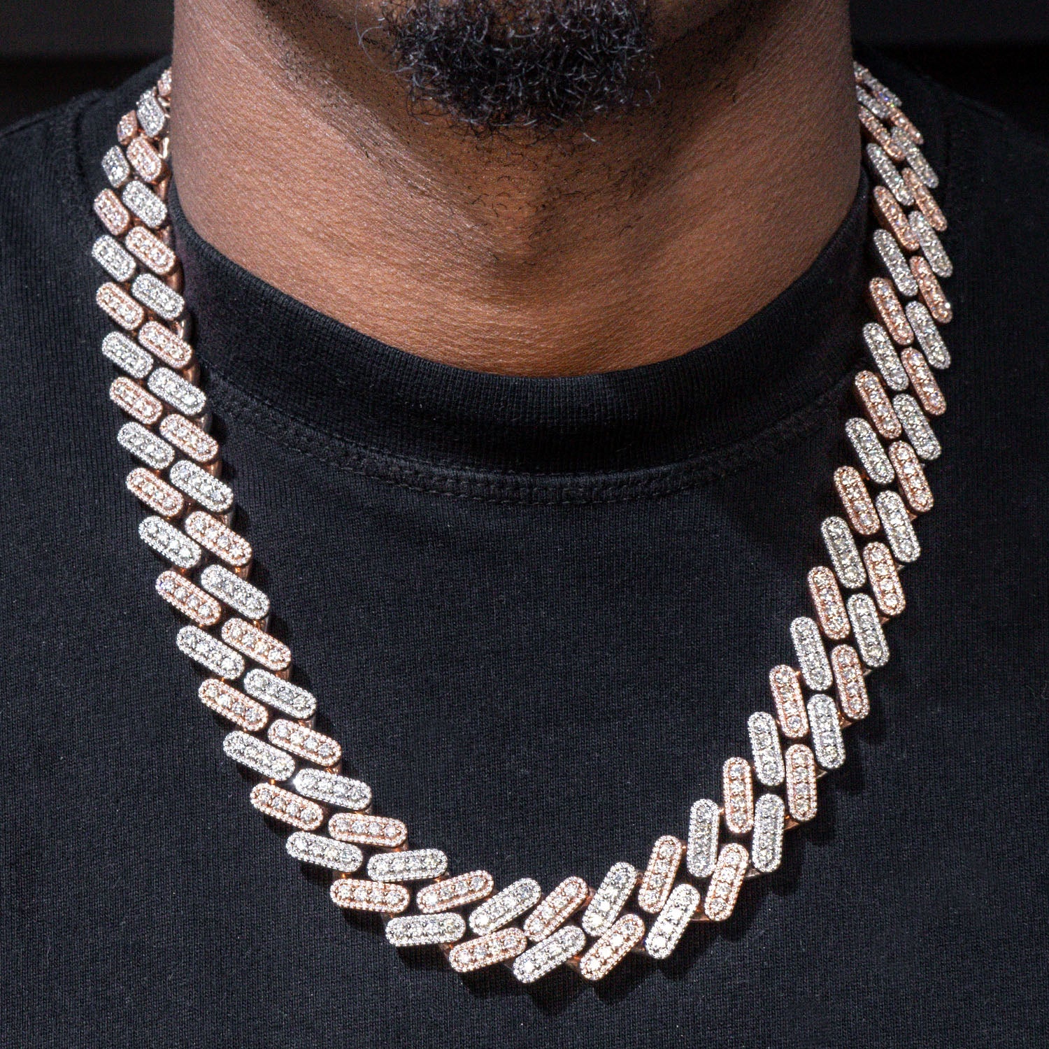 Iced Out Cuban Cuban Chain Necklace Diamond High End Jewelry Iced
