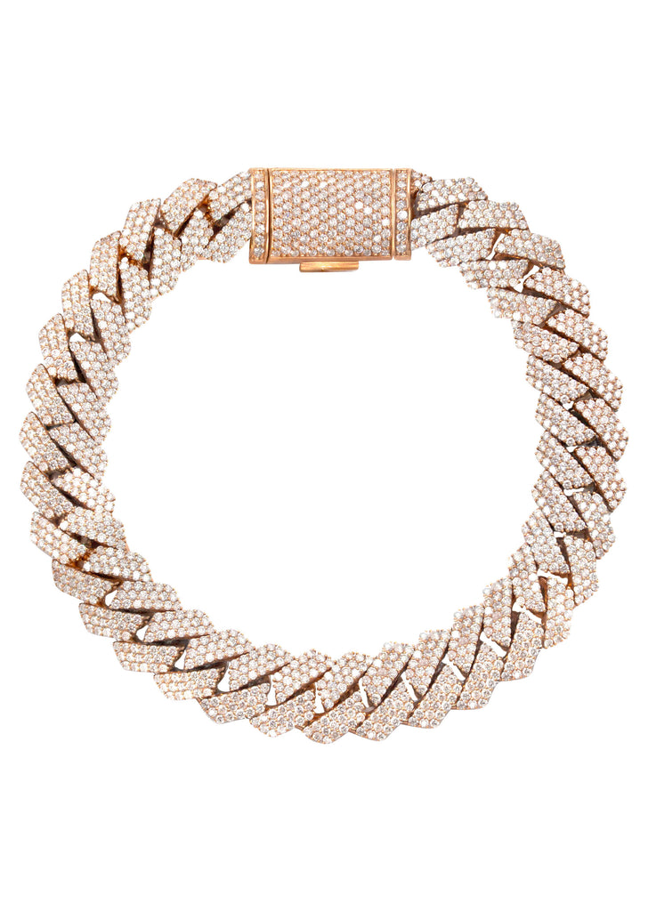 Iced Out Bracelets | Men's Diamond & Gold Iced Out Chain Bracelet –  goldurban.com