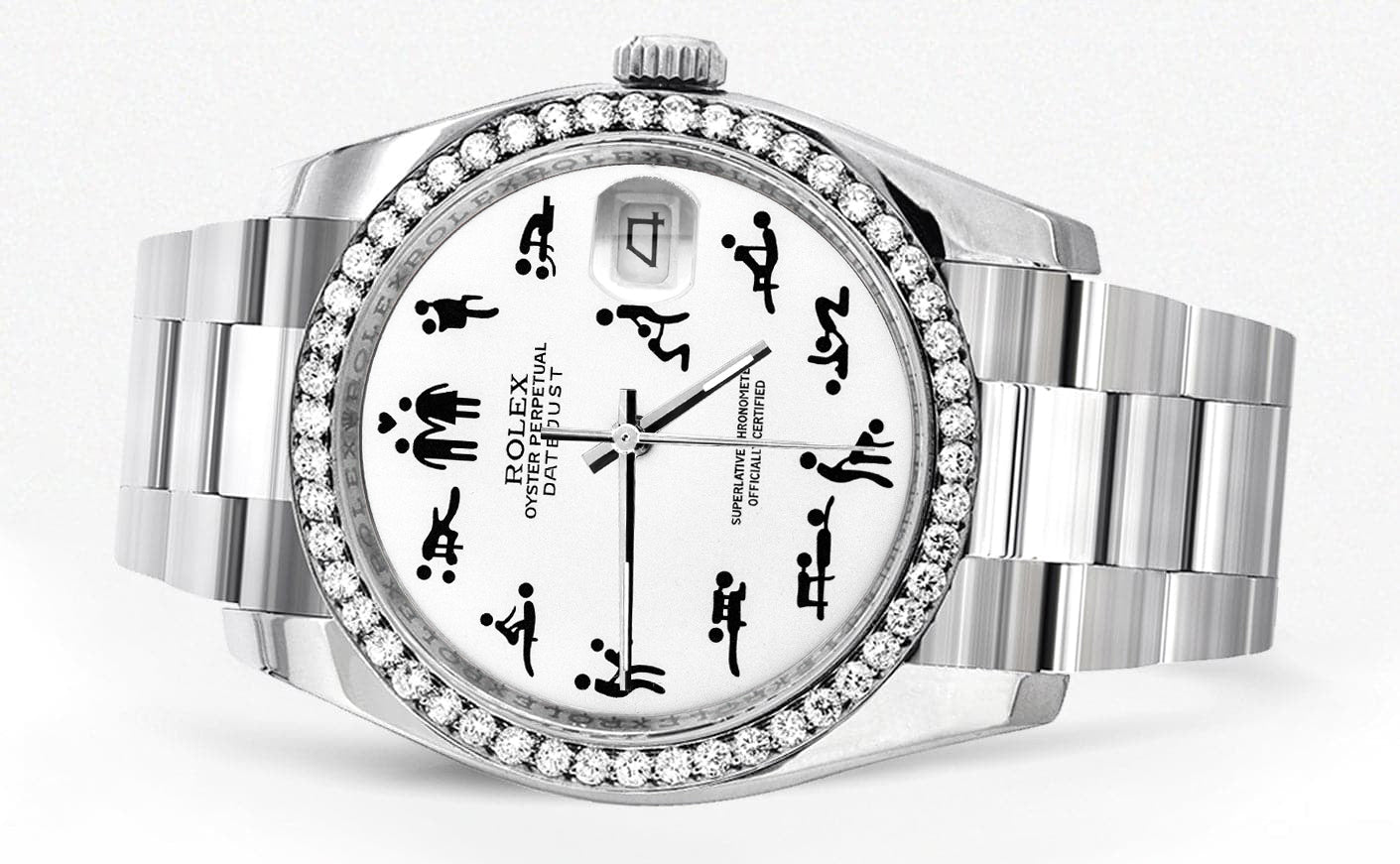 116200 | Rolex Datejust Watch | 36Mm | Erotic Dial | Oyster Band