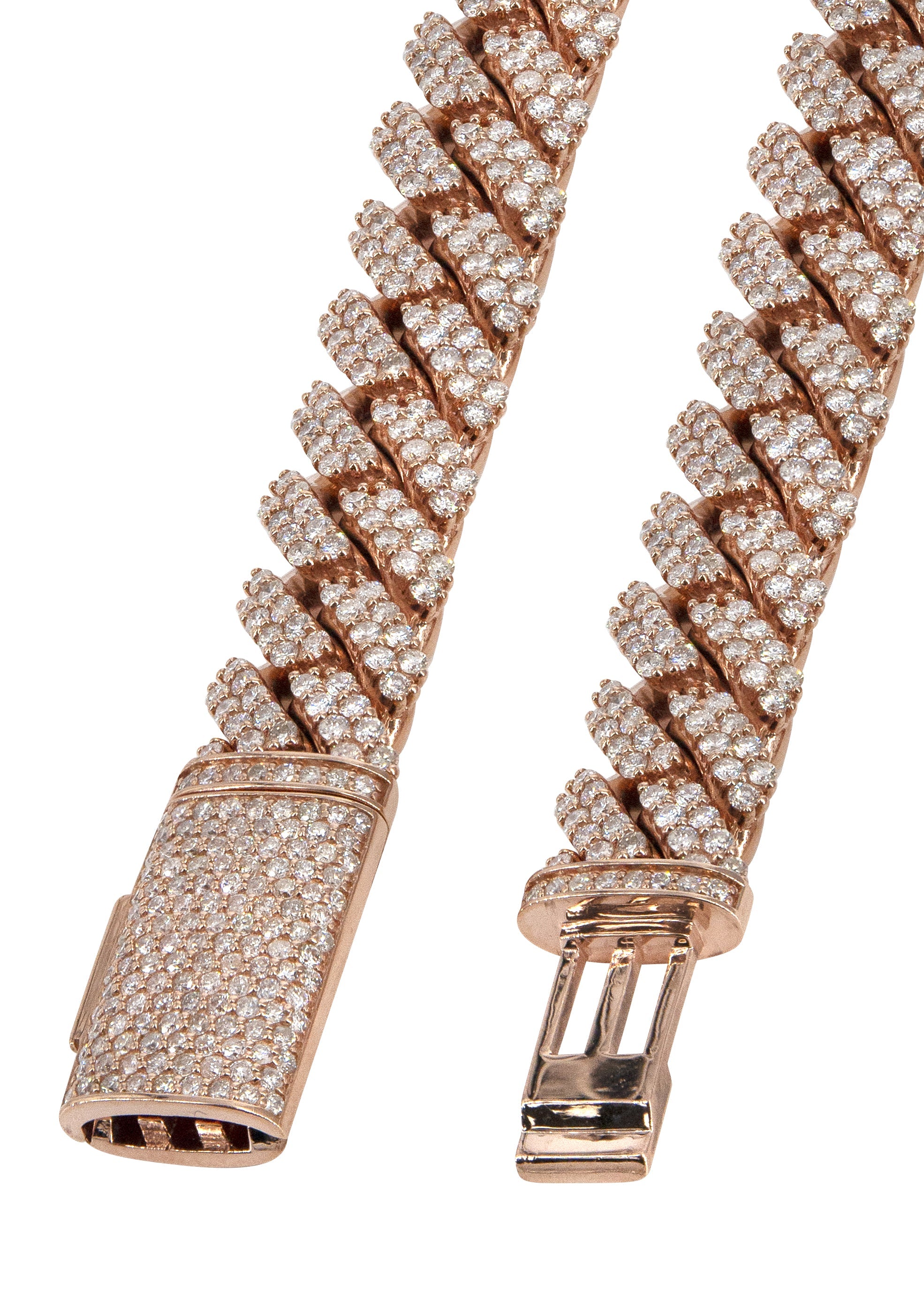 Rose Gold Diamond Necklace Rose Gold Diamond FrostNYC