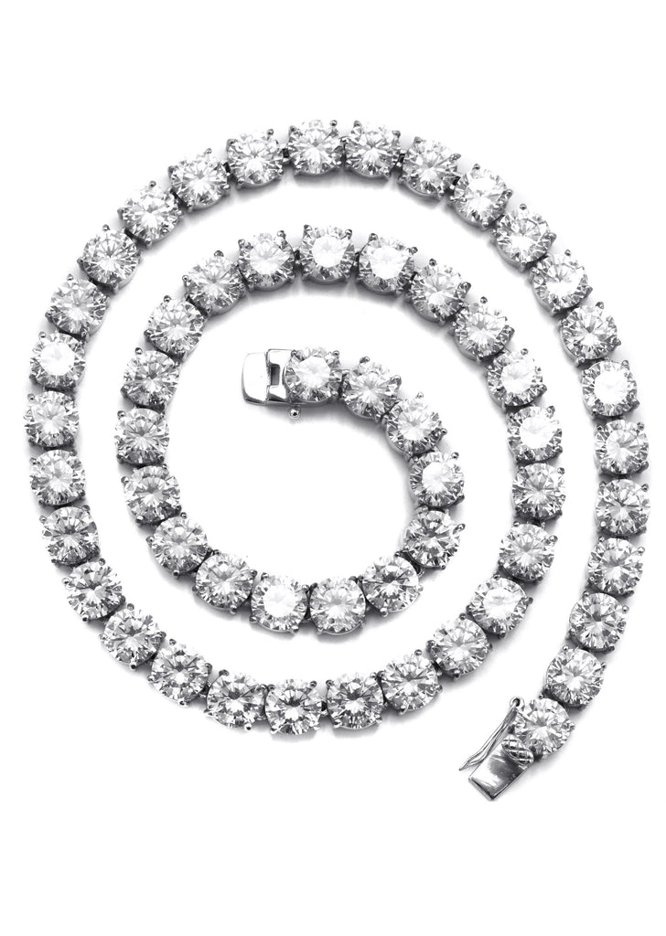 Lab Diamond Chain Lab Grown Diamond Tennis Chain / Necklace - 14K White Gold
