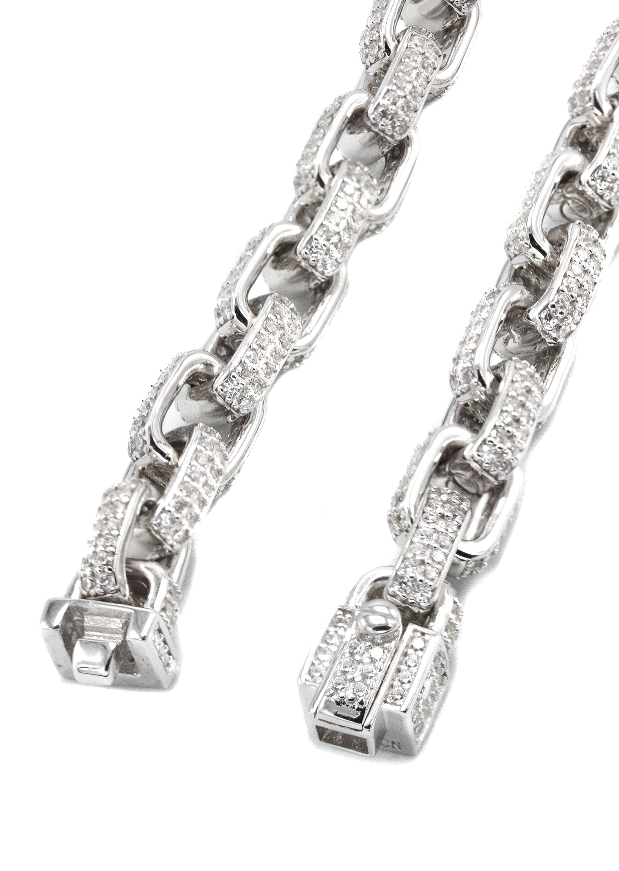Silver Chain Iced Out Hermes Chain Silver1