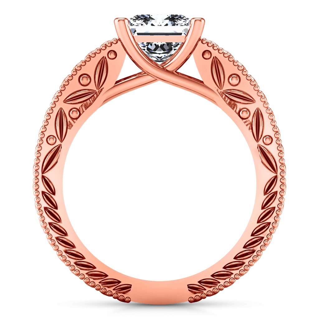 Solitaire Diamond Engagement Ring Rowan 14K Rose Gold engagement rings imaginediamonds 