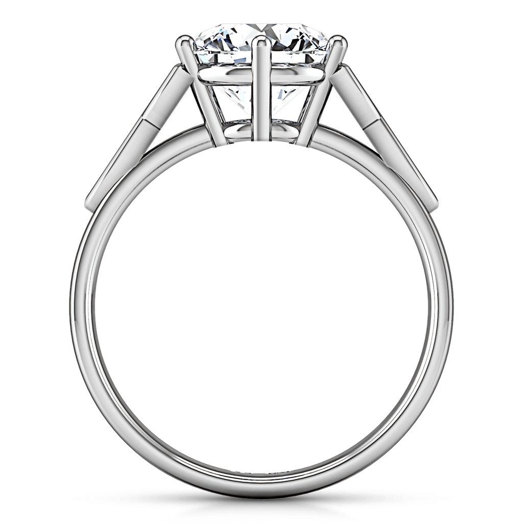 Round Diamond Solitaire Engagement Ring Fiona Celtic Knot 14K White Gold engagement rings imaginediamonds 