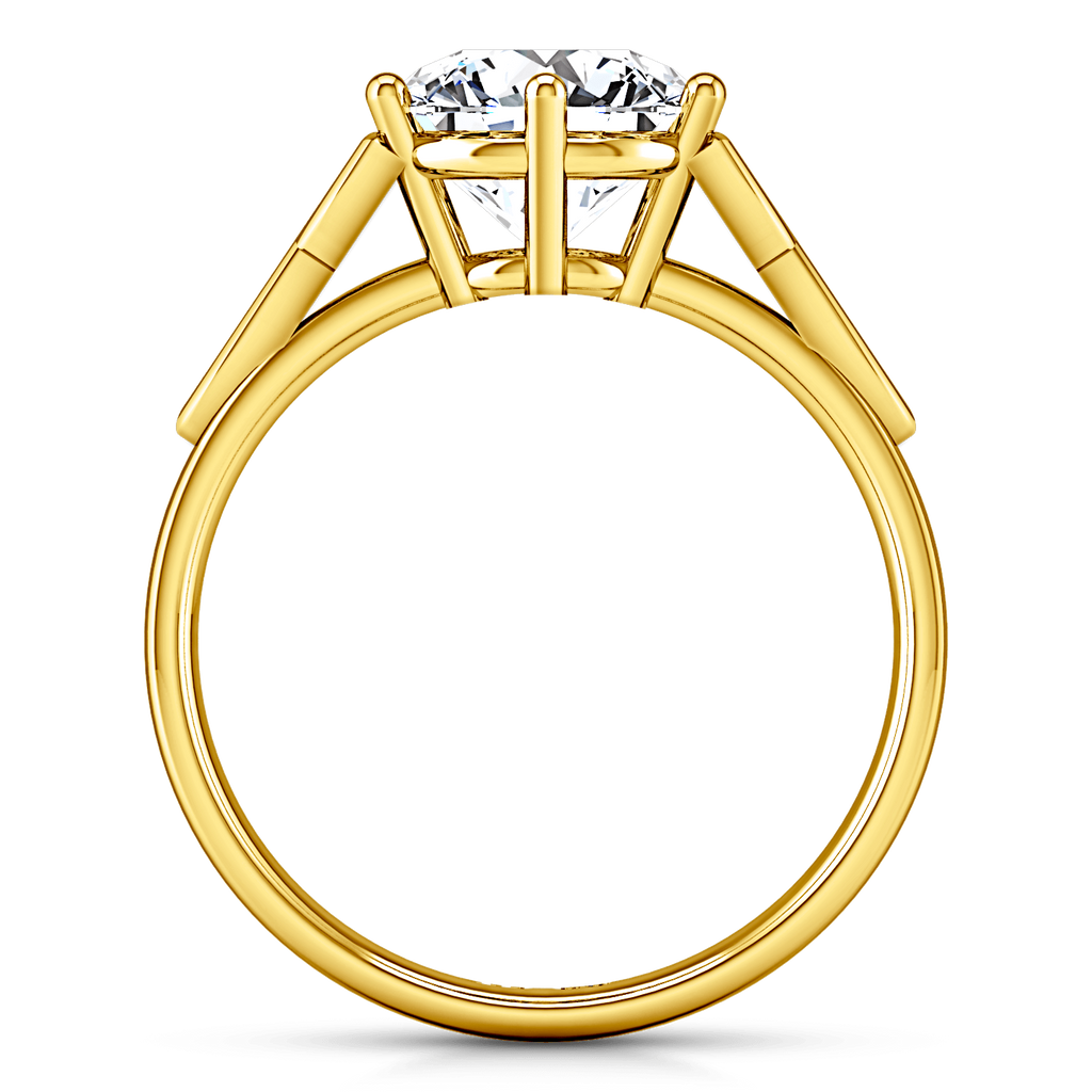 Solitaire Diamond Engagement Ring Fiona Celtic Knot 14K Yellow Gold engagement rings imaginediamonds 