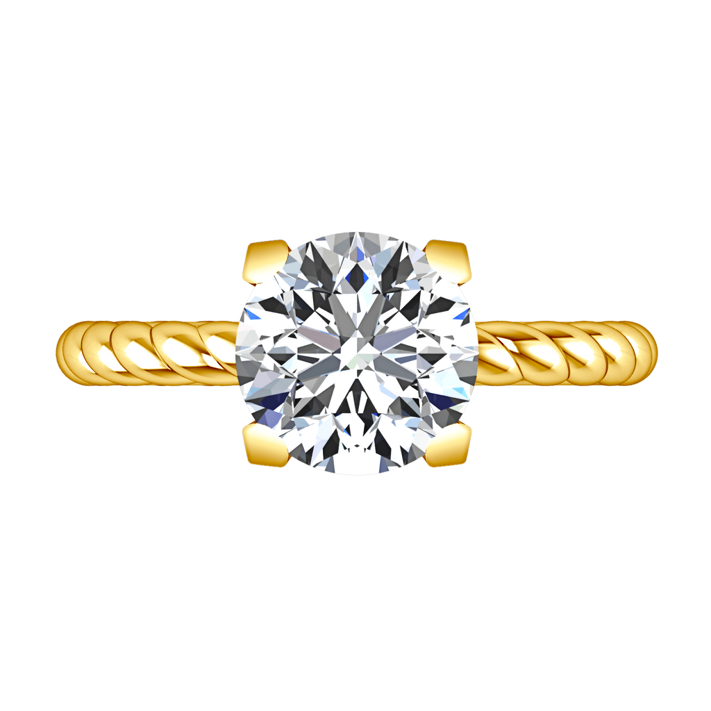 Solitaire Diamond Engagement Ring Ellery 14K Yellow Gold engagement rings imaginediamonds 