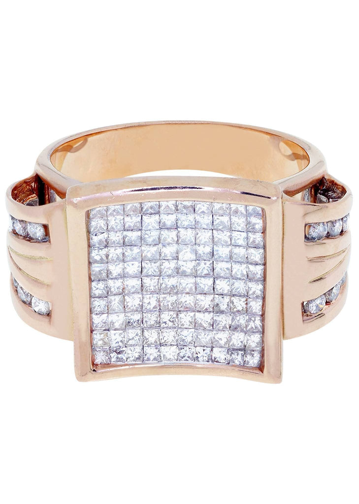 Rose gold sales pinky ring mens