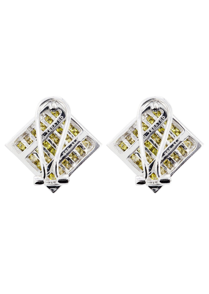 Diamond Earrings For Men | 2.39 Carats 14K White Gold MEN'S EARRINGS FROST NYC 