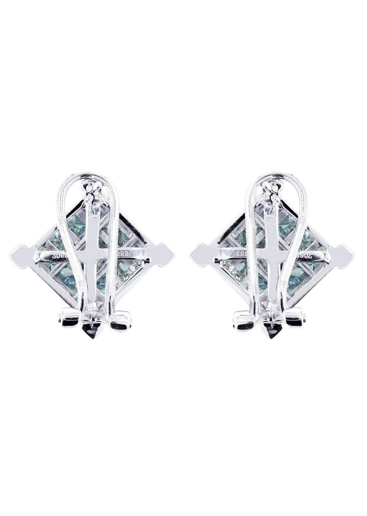 Diamond Earrings For Men | 2.05 Carats 14K White Gold MEN'S EARRINGS FROST NYC 