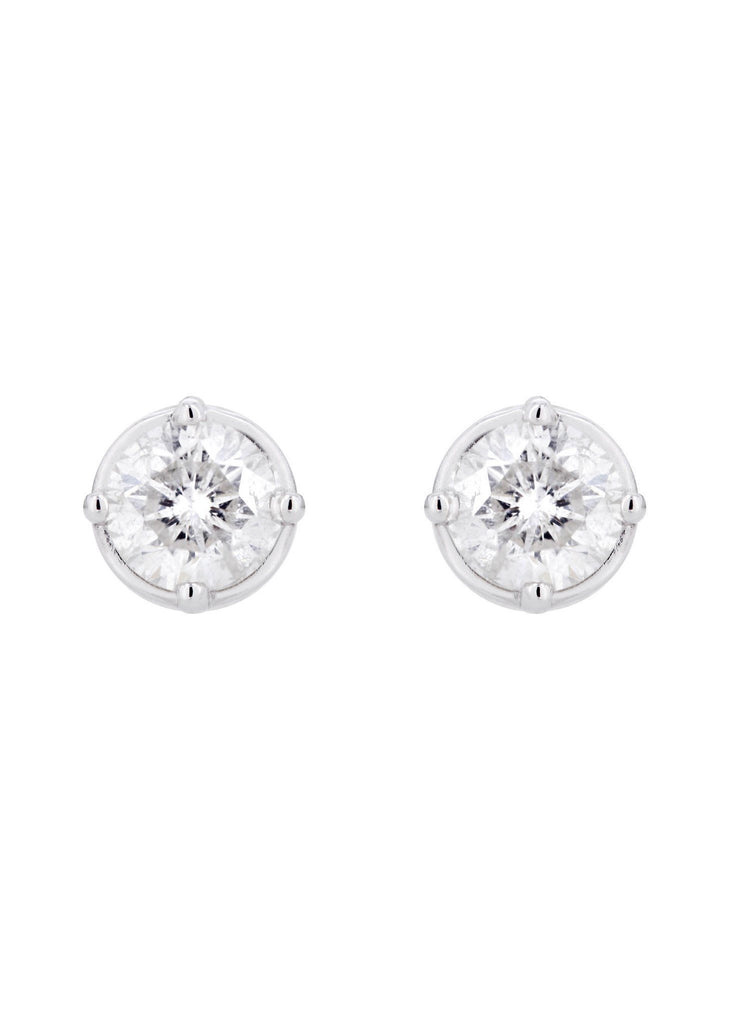 Round Diamond Stud Earrings | 1 Carat MEN'S EARRINGS FROST NYC 