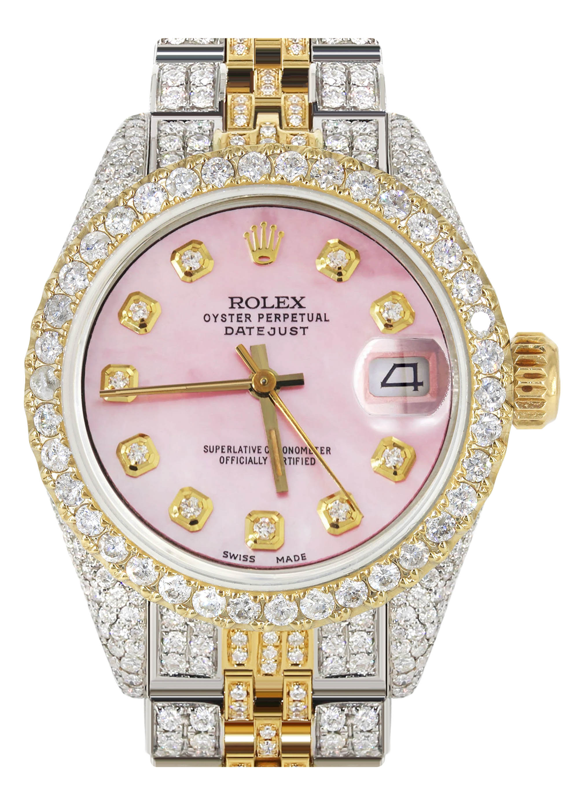 Rolex Oro Rosa Rolex Datejust Lady Con Brillanti Rolex Orologio