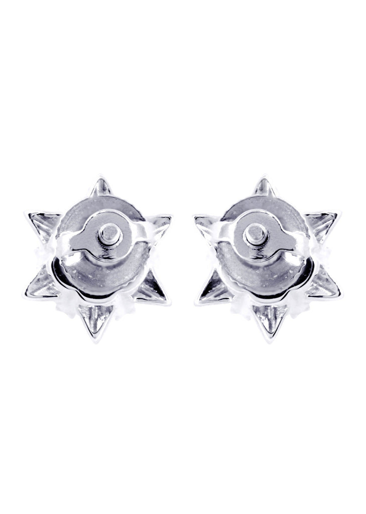 Stud Diamond Earrings For Men | 14K White Gold | 0.44 Carats MEN'S EARRINGS FROST NYC 