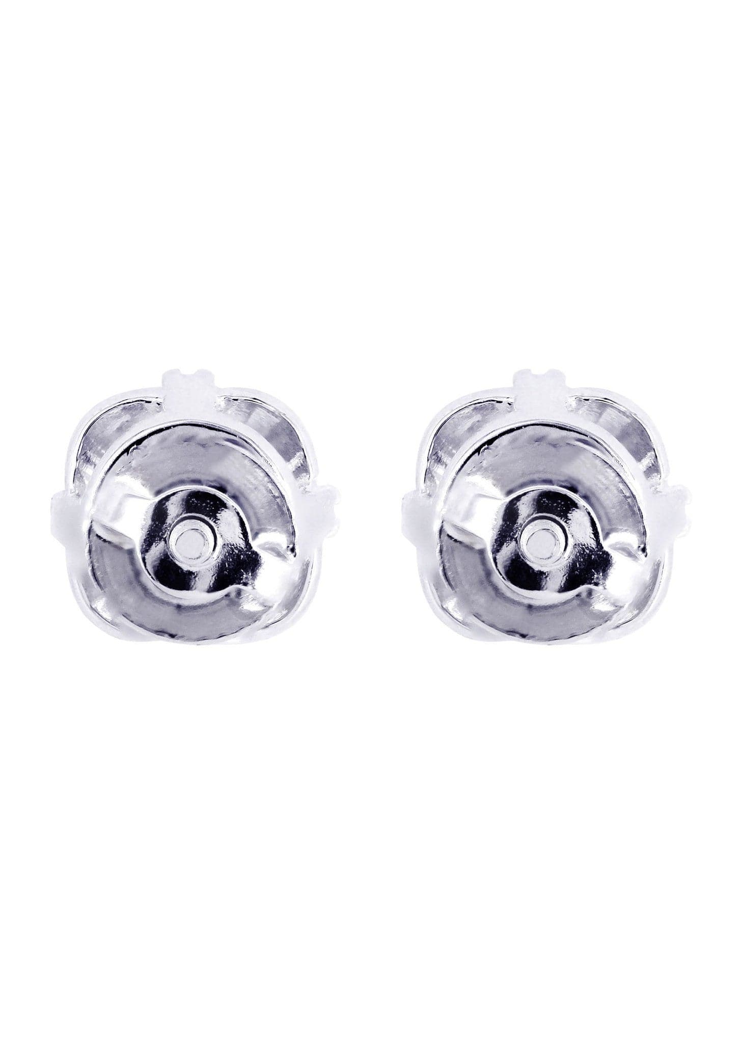 Boucles D'Oreilles Homme - Clous En Or Blanc 14k & Diamant De Laboratoire - Marque Limor - Neuf
