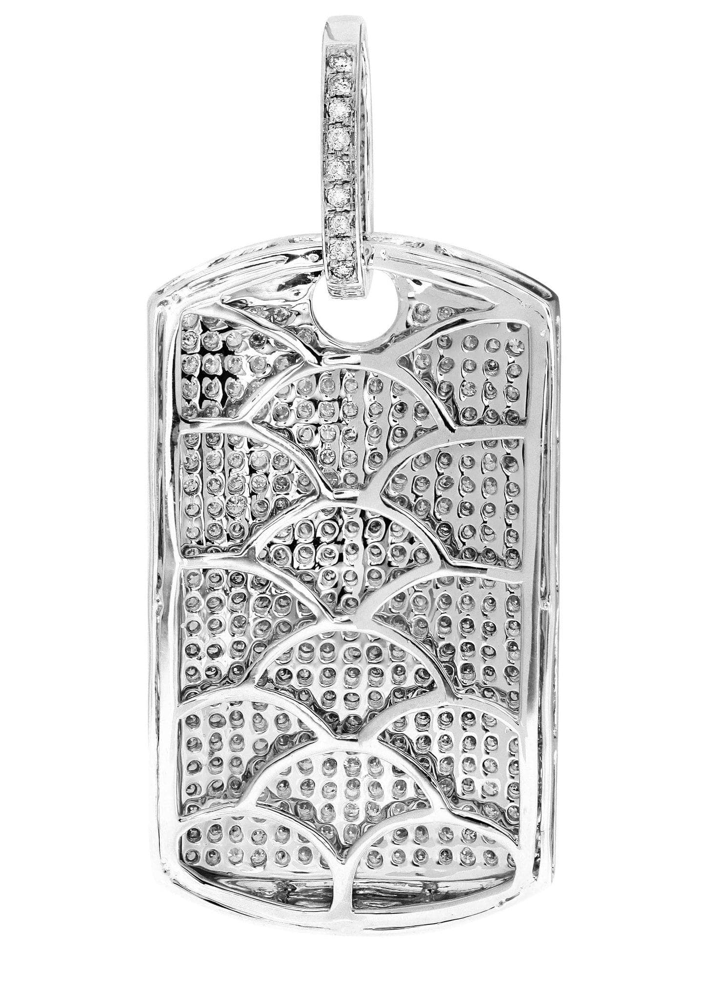 Diamond Dog Tag Pendant | 14.84 Grams | 5.15 Carats