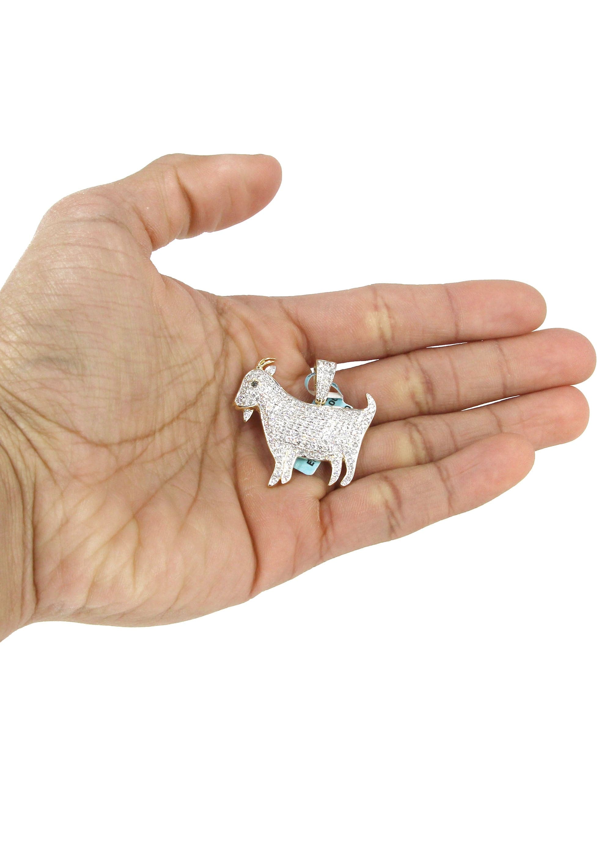 14K Yellow Gold Goat Diamond Necklace | 2.44 Carats