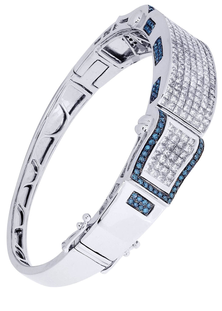 Mens Diamond Bracelet White Gold| 6.96 Carats| 36.14 Grams Men’s Diamond Bracelets FROST NYC 