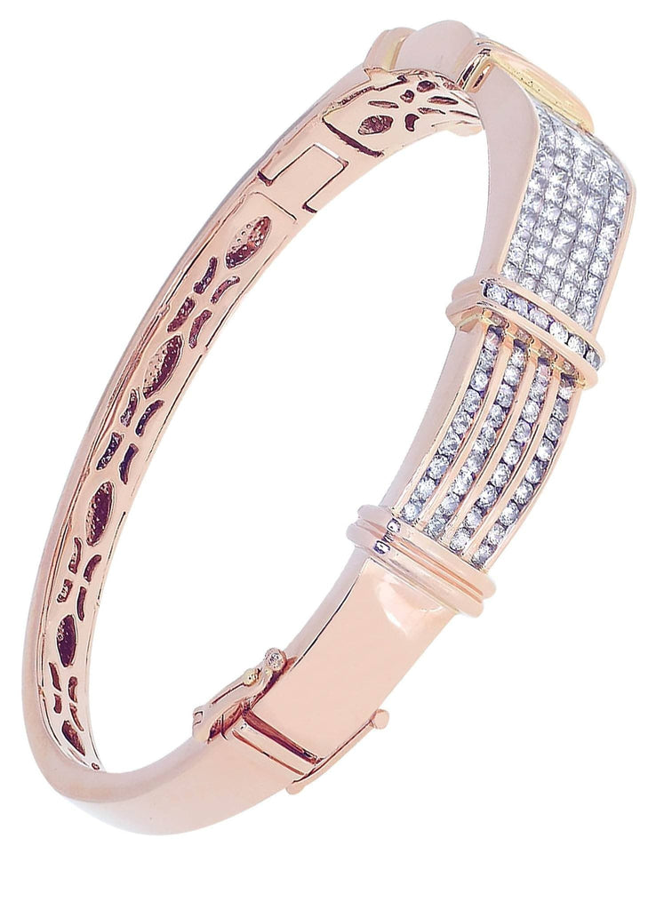 Mens Diamond Bracelet Rose Gold| 4.11 Carats| 39.69 Grams Men’s Diamond Bracelets FROST NYC 