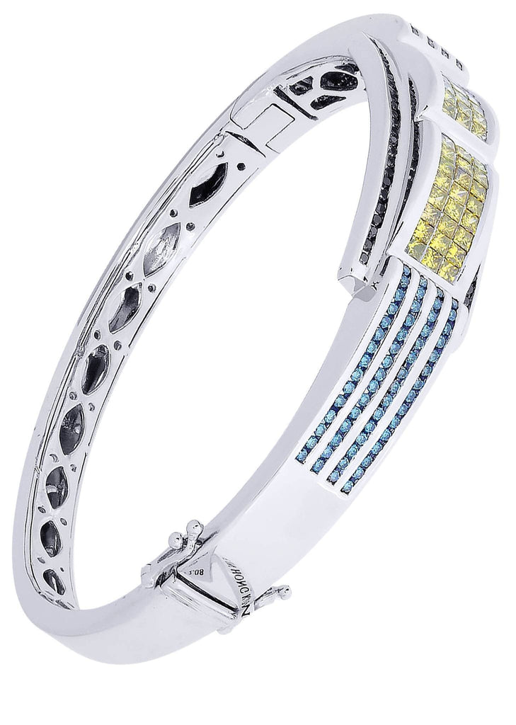 Mens Diamond Bracelet White Gold| 3.74 Carats| 41.51 Grams Men’s Diamond Bracelets FROST NYC 