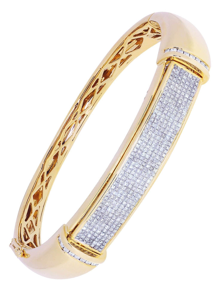 Mens Diamond Bracelet Yellow Gold| 2.97 Carats| 38.85 Grams Men’s Diamond Bracelets FROST NYC 