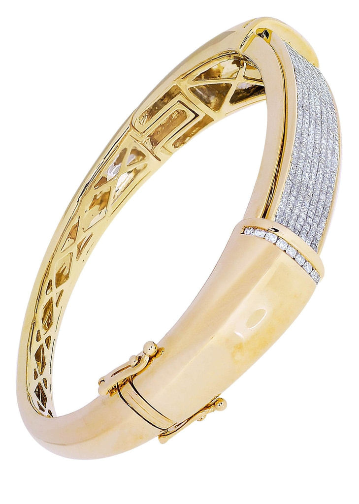 Mens Diamond Bracelet Yellow Gold| 2.97 Carats| 38.85 Grams Men’s Diamond Bracelets FROST NYC 