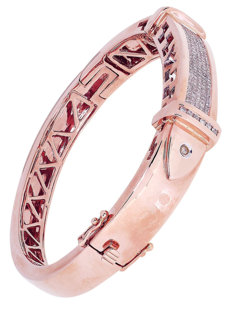 Mens Diamond Bracelet Rose Gold| 1.95 Carats| 47.2 Grams Men’s Diamond Bracelets FROST NYC 