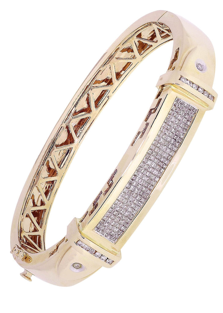 Mens Diamond Bracelet Yellow Gold| 1.95 Carats| 46.44 Grams Men’s Diamond Bracelets FROST NYC 