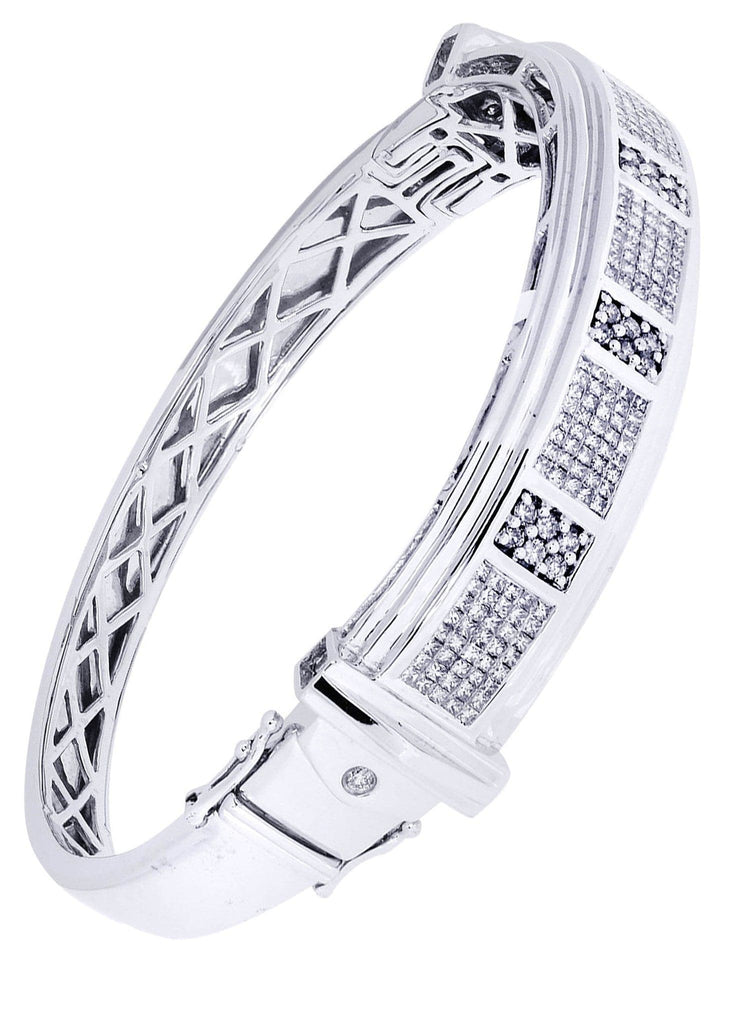 Mens Diamond Bracelet White Gold| 2.8 Carats| 42.64 Grams Men’s Diamond Bracelets FROST NYC 