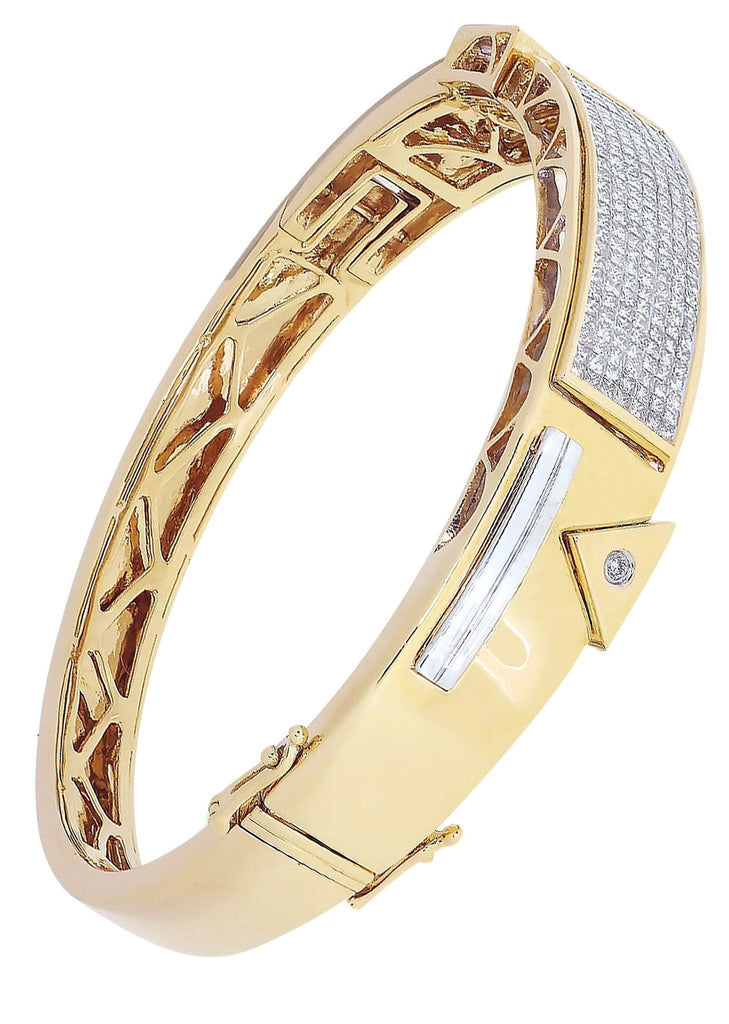 Mens Diamond Bracelet Yellow Gold| 2.36 Carats| 44.34 Grams Men’s Diamond Bracelets FROST NYC 