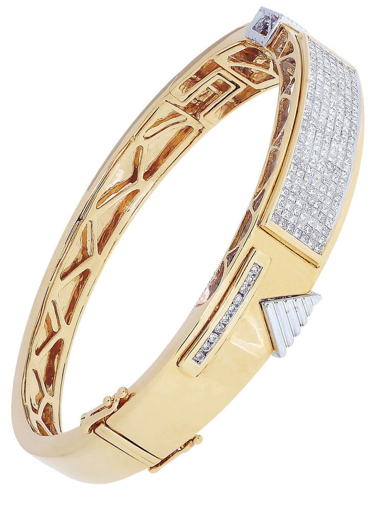 Mens Diamond Bracelet Yellow Gold| 2.81 Carats| 47.66 Grams Men’s Diamond Bracelets FROST NYC 