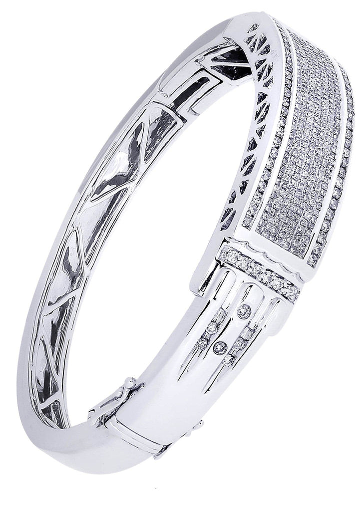 Mens Diamond Bracelet White Gold| 3.6 Carats| 47.18 Grams Men’s Diamond Bracelets FROST NYC 