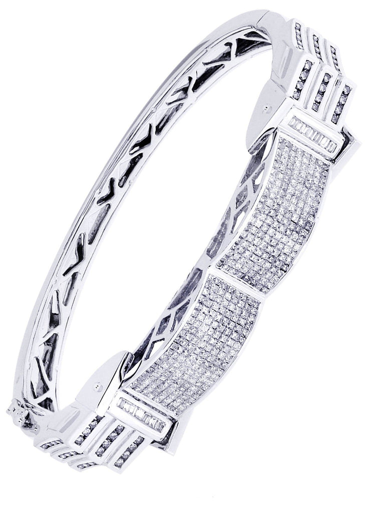 Mens Diamond Bracelet White Gold| 2.96 Carats| 39.75 Grams Men’s Diamond Bracelets FROST NYC 