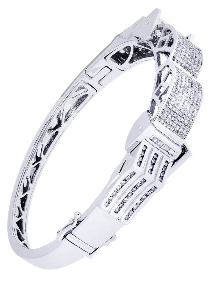 Mens Diamond Bracelet White Gold| 2.96 Carats| 39.75 Grams Men’s Diamond Bracelets FROST NYC 