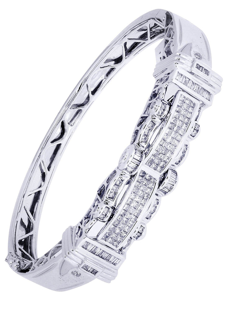 Mens Diamond Bracelet White Gold| 2.18 Carats| 35.43 Grams Men’s Diamond Bracelets FROST NYC 