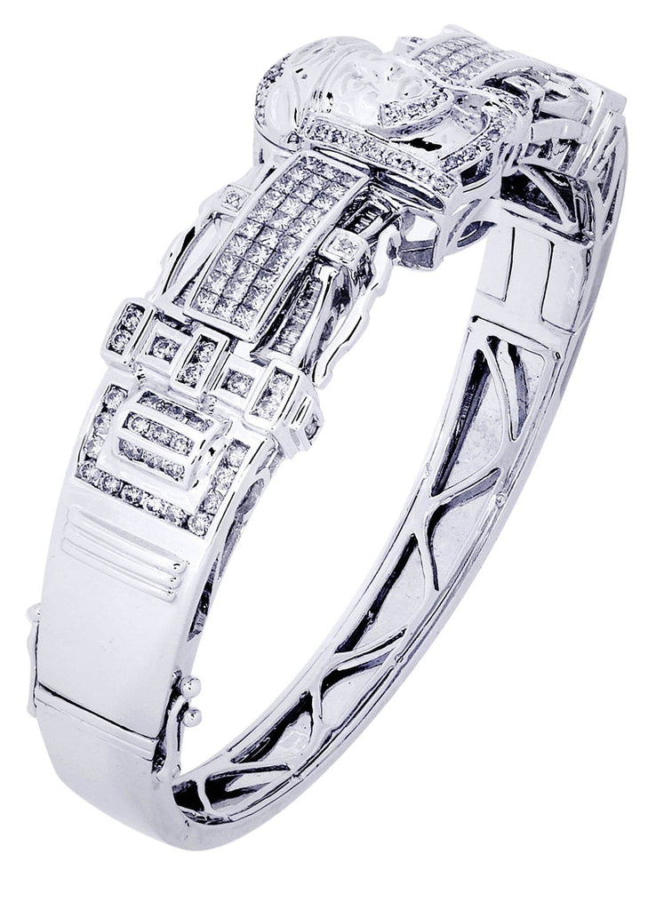Mens Diamond Bracelet White Gold| 4.06 Carats| 52.03 Grams Men’s Diamond Bracelets FROST NYC 