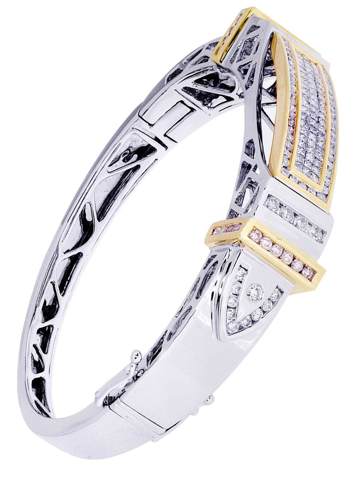 Mens Diamond Bracelet White Gold| 3.55 Carats| 55.83 Grams Men’s Diamond Bracelets FROST NYC 