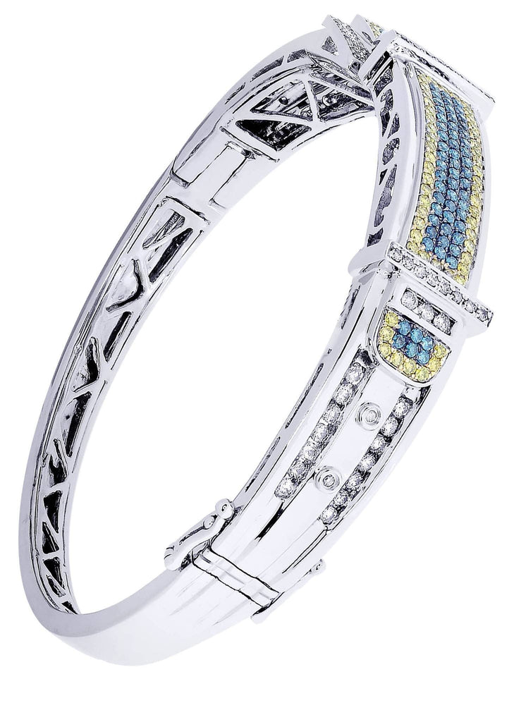 Mens Diamond Bracelet White Gold| 2.51 Carats| 40.03 Grams Men’s Diamond Bracelets FROST NYC 