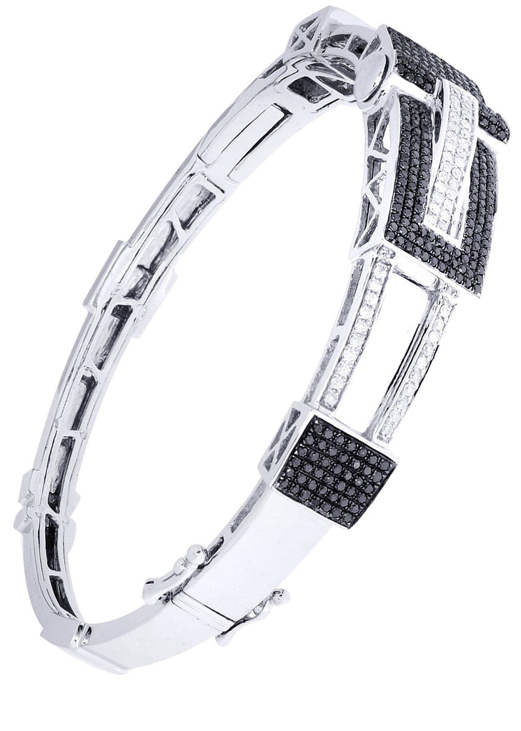 Mens Diamond Bracelet White Gold| 1.7 Carats| 30.67 Grams Men’s Diamond Bracelets FROST NYC 